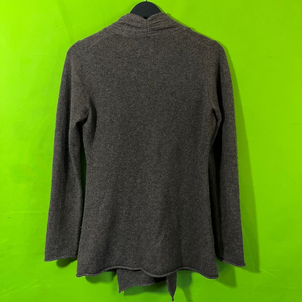 Cynthia Rowley 100% Cashmere Cardigan Sweater Brown Buckle‎ Closure Small - Picture 3 of 4